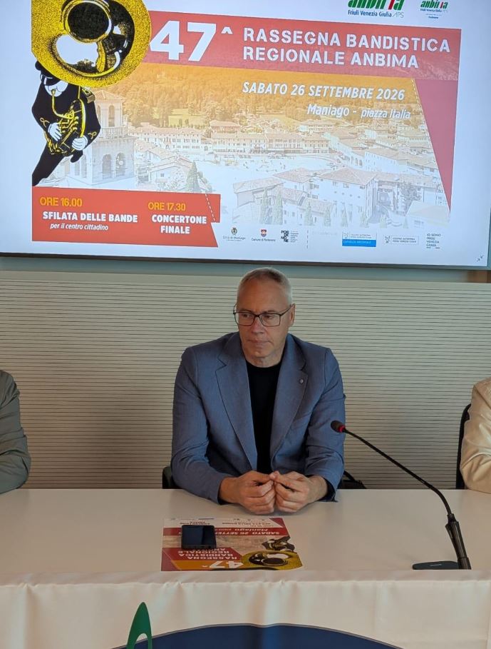 BANDE MUSICALI. BORDIN: 26/9 A MANIAGO FESTA DI TRADIZIONI E IDENTITÀ
